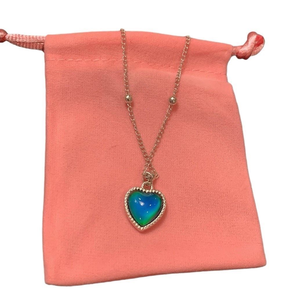 Color Changing Mood Heart Necklace - Retro Style Magic Pendant
